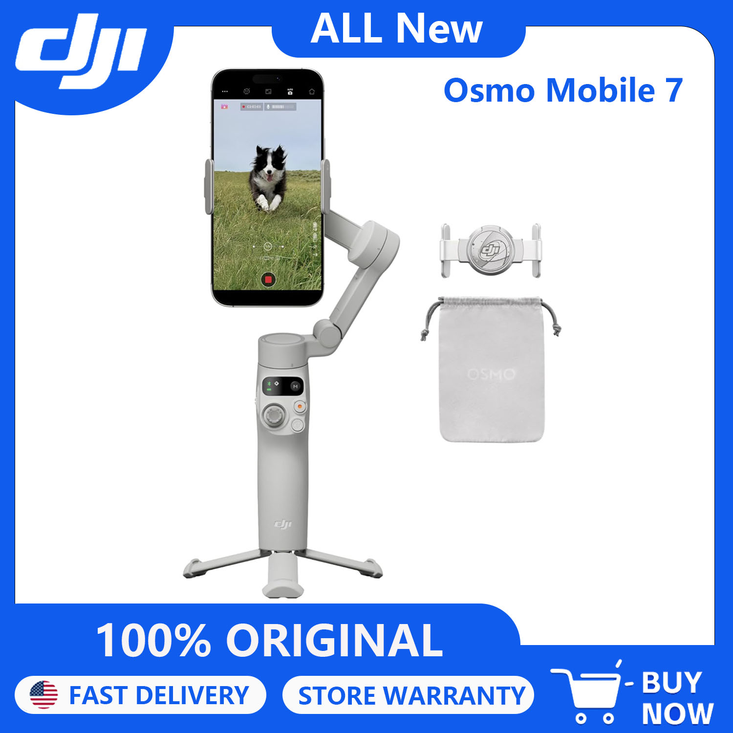 Auto Tracking Tripod - DJI Osmo Mobile 7 Stabilizzatore Gimbal