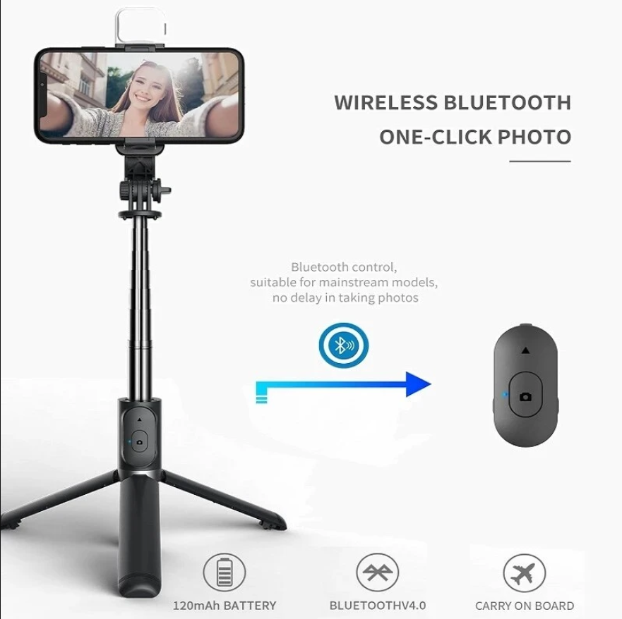 Auto Tracking Tripod - Treppiede per Selfie Stick con Telecomando