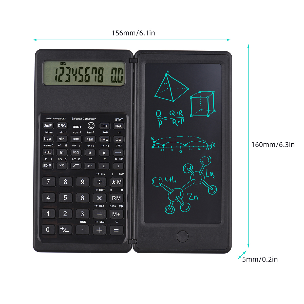 Digital Drawing Tablet - Calcolatrice Portatile con Schermo LCD da