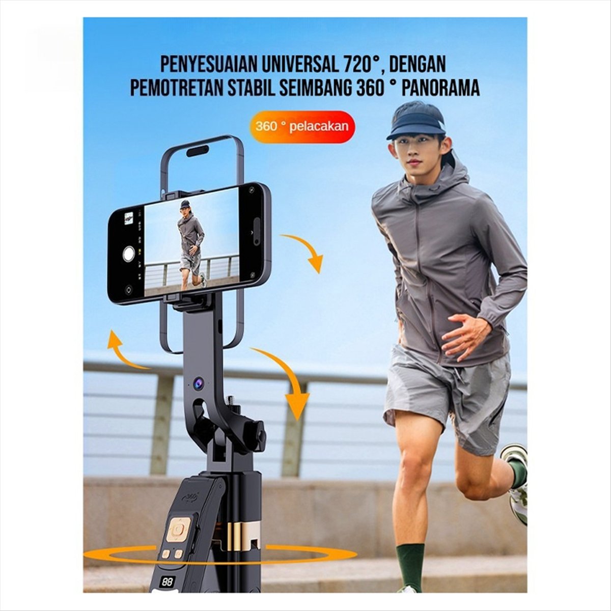 M05K CL12P Asta Selfie da 180C - Auto Tracking Tripod recensione e prezzo