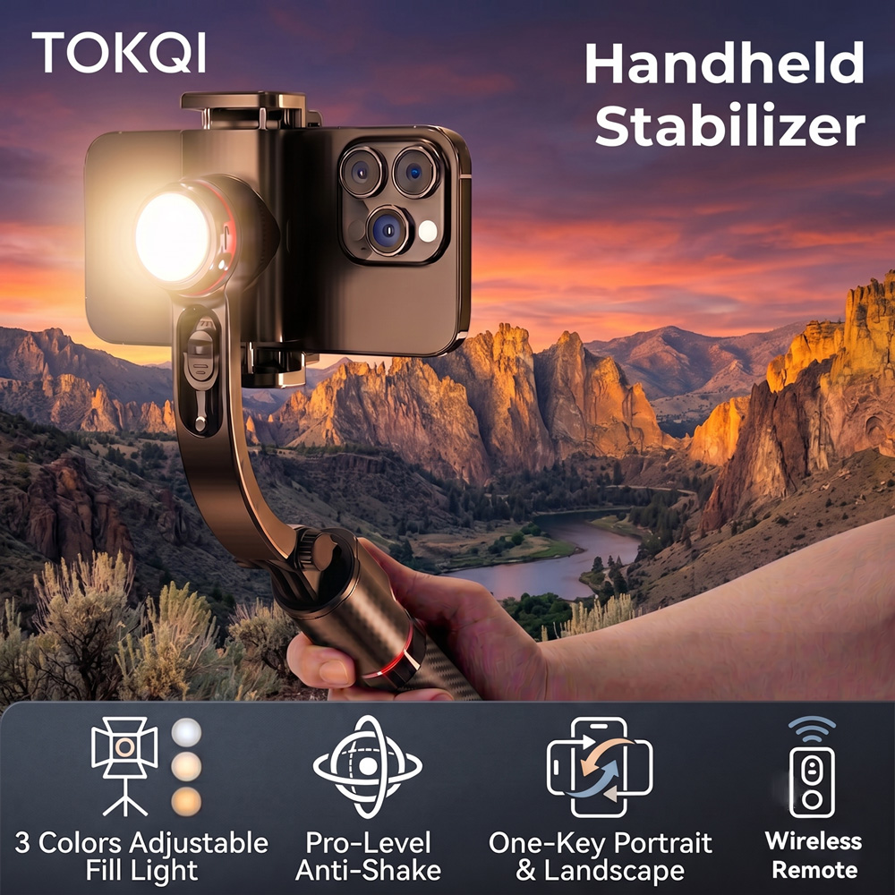 TOKQI Stabilizzatore Gimbal An - Auto Tracking Tripod recensione e prezzo