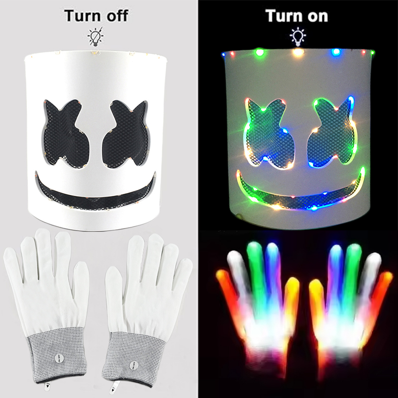 Maschera e guanti luminosi a L - Led Gloves Music recensione e prezzo