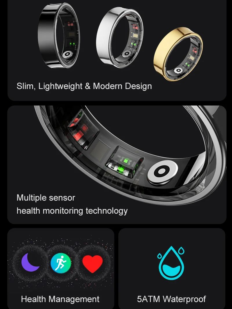 Nuovo Smart Ring R09 Health Mo - Smart Ring Health recensione e prezzo